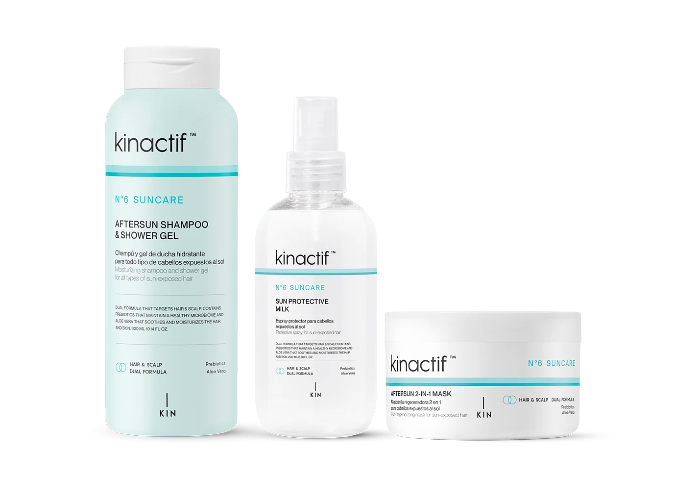 ALL TYPES OF SUN-EXPOSED HAIR.