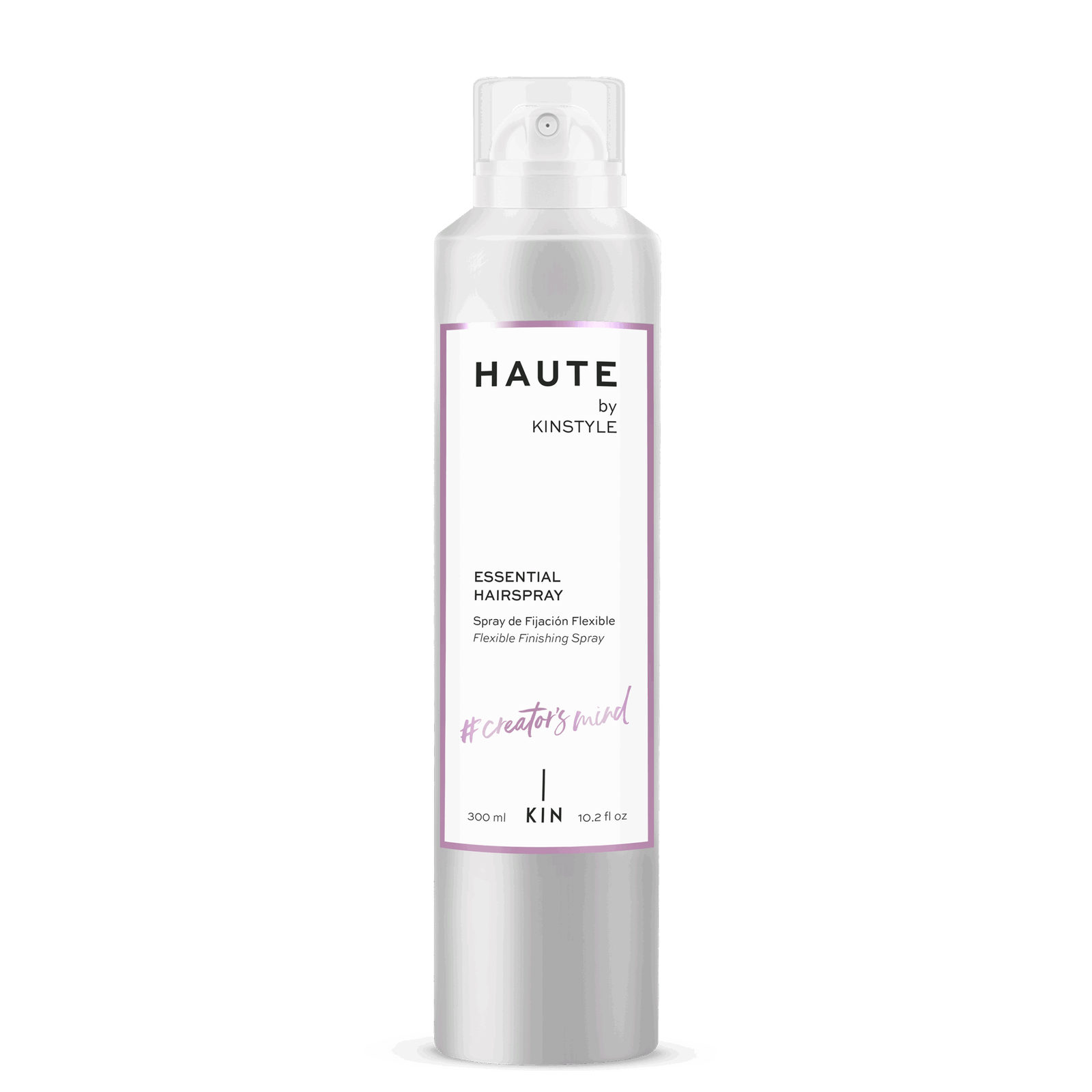 HAUTE BY KINSTYLE · ESSENTIAL HAIRSPRAY 300 ML Επαγγελματικό Σπρέι Μαλλιών με Εύκαμπτο Κράτημα