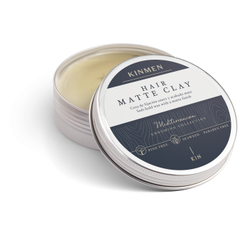kinmen hair matte clay 100 ml – κερί/παστάκι για ματ στυλ με υφή