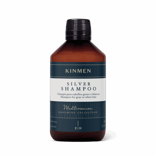 kinmen silver shampoo 300 ml – σαμπουάν για γκρι ή λευκά μαλλιά με αντικιτρινιστική δράση
