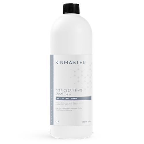 KINMASTER Deep Cleansing Shampoo 1000ml για βαθύ καθαρισμό και προετοιμασία μαλλιών πριν από τεχνικές εργασίες