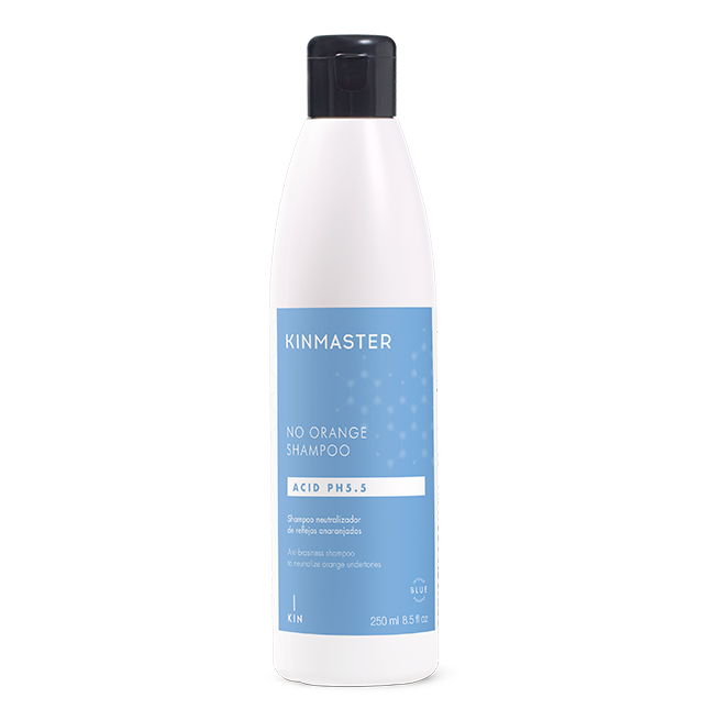 kinmaster no orange shampoo 250ml επαγγελματικό σαμπουάν εξουδετέρωσης πορτοκαλί τόνων