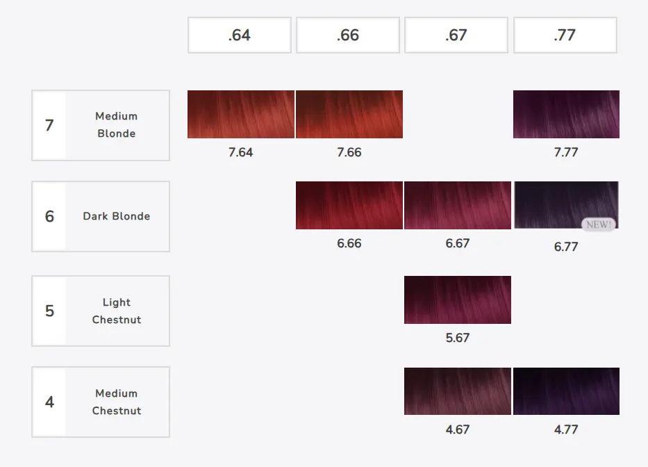 Reds and Violets μαλλιών